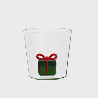 Ichendorf Milano Christmas Tales Set 2 Tumbler Regalo Verde in Vetro Borosilicato