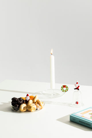 Ichendorf Milano Christmas Tales Campana con Babbo Natale in Vetro