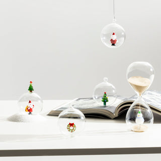 Ichendorf Milano Christmas Tales Clessidra Pupazzo di Neve in Vetro