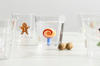 Ichendorf Milano Schiaccianoci Tumbler Candy Cane in Vetro