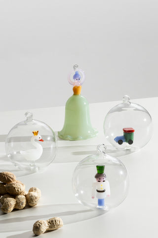 Ichendorf Milano Nussknacker Weihnachtskugel Glas Soldat