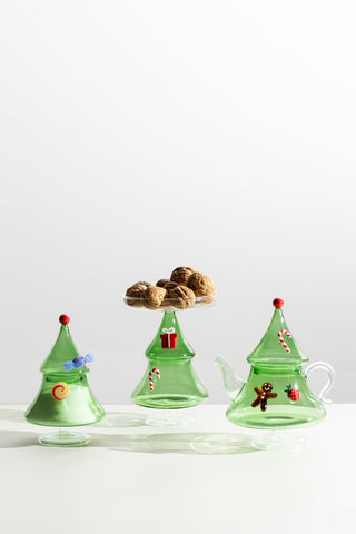 Ichendorf Milano Nutcracker Teapot Glass Christmas Tree