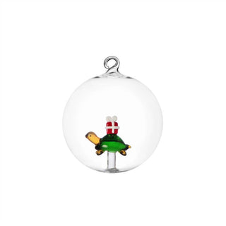 Ichendorf Milano Woodland Tales Palla di Natale Tartaruga con Regalo
