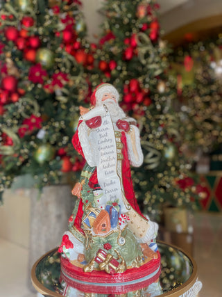 Lamart Statua Babbo Natale In Porcellana H48 cm