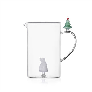 Ichendorf Milano Pitcher with Tree and Bear in Borosilicate Glass