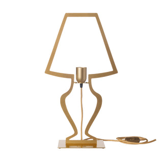 Arts &amp; Crafts Gold Silhouette Lamp