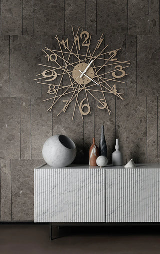 Arti e Mestieri Orologio Zig Zag Fango D70 cm