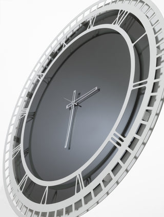 Reloj Arts and Crafts Icaro de mármol blanco D.85 cm