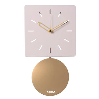 Arti & Mestieri Orologio a Pendolo Grace H43,5 cm Gelso e Oro Laccato