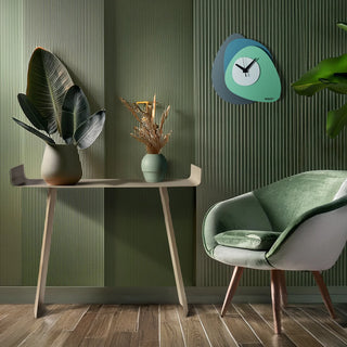 Arts &amp; Crafts Grease Clock 35x35h cm in Amethyst Metal