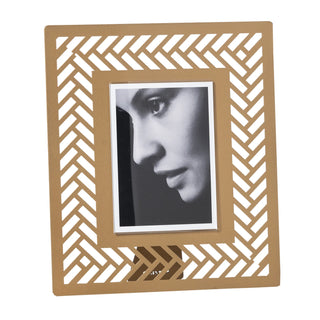 Arti & Mestieri Cornice Portafoto Mille Intrecci 26,7xH31 cm Oro Laccato