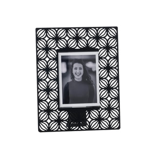 Arti & Mestieri Cornice Portafoto Ikat 18xH22 cm Nero