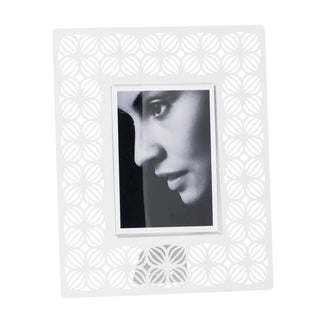 Arti & Mestieri Cornice Portafoto Ikat 25xH31 cm Bianco Marmo