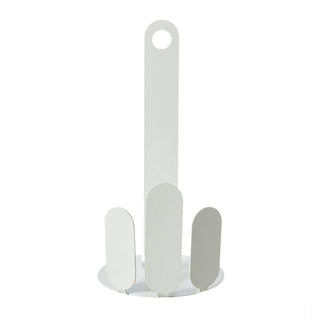 Arti & Mestieri Porta Rotolo Park in Ferro Bianco Marmo