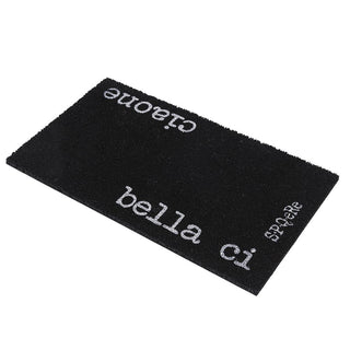 Villa D'Este SPQERE Bella Ci Doormat 70x40 cm Black