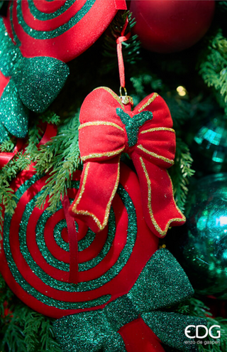 EDG Enzo De Gasperi Fiocco Natalizio H11 cm