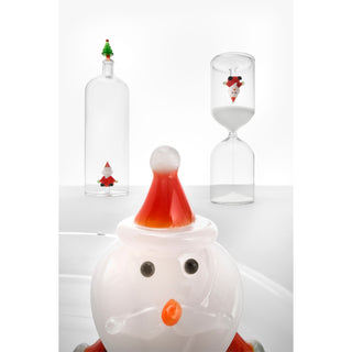 Ichendorf Milano Christmas Tales Clessidra Regalo Rosso in Vetro Borosilicato