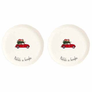 Simple Day Set 2 Piatti Piani Natale in Famiglia 27 cm
