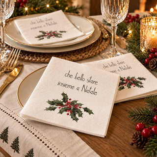 Simple Day Set 20 Tovaglioli in Carta Che Bello Stare Insieme a Natale 33x33 cm
