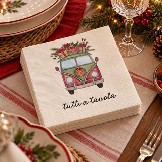 Simple Day Set 20 Tovaglioli in Carta Tutti a Tavola 33x33 cm