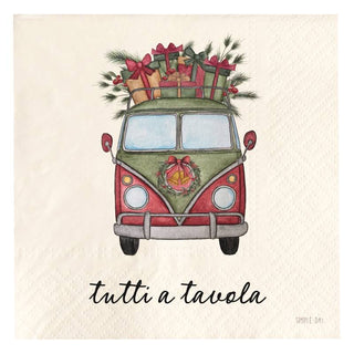 Simple Day Set 20 Tovaglioli in Carta Tutti a Tavola 33x33 cm