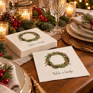 Simple Day Set 20 Tovaglioli in Carta Natale in Famiglia 33x33 cm
