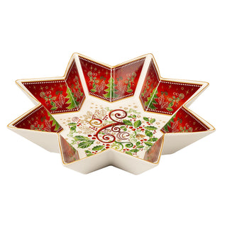 Taza estrella navideña de porcelana Lamart D. 32 cm