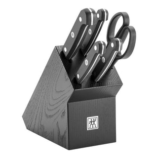 Zwilling Ceppo di Coltelli 7 Pezzi Gourmet in Legno Nero