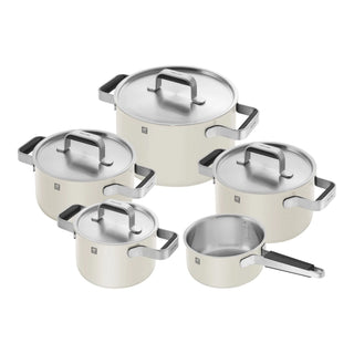 Zwilling Batteria di Pentole 5 Pezzi Pure Avorio