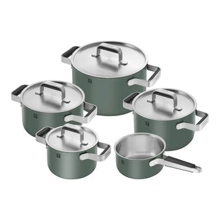 Zwilling Batteria di Pentole 5 Pezzi Pure Verde