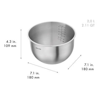 Zwilling Set 3 Ciotole Fresh&Save S M e L in Acciaio Inox