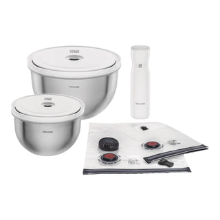 Zwilling Starter Set 9 Pezzi Sottovuoto Fresh&Save Bowls in Acciaio