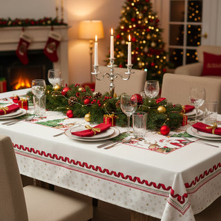 Brandani Tovaglia Natalizia Racconti 160x300 cm Cornice