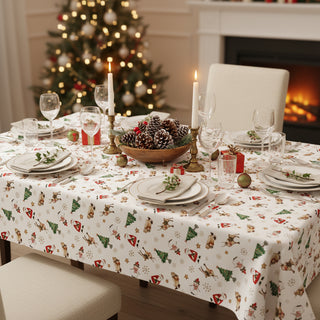 Brandani Tovaglia Natalizia Racconti 160x300 cm Allover