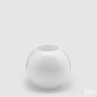 EDG Enzo De Gasperi Vaso Sfera H16 cm Bianco