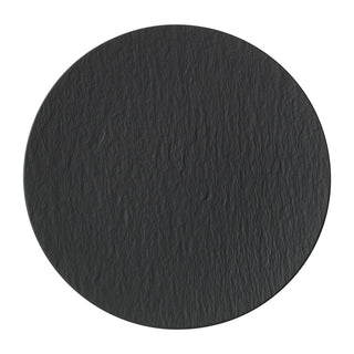 Villeroy &amp; Boch Manufacture Rock Plato gourmet de porcelana D. 31,8 cm negro