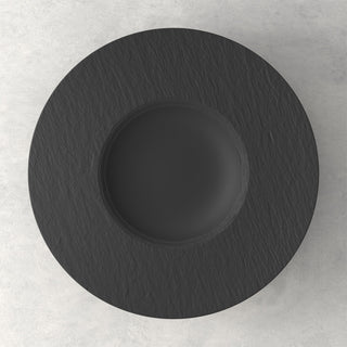 Villeroy &amp; Boch Manufacture Rock Porcelain Pasta Plate D28 cm Black