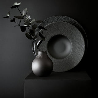 Villeroy &amp; Boch Manufacture Rock Porcelain Pasta Plate D28 cm Black