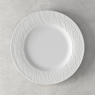 Plato llano de porcelana Villeroy &amp; Boch Manufacture Rock Blanc D. 27 cm