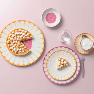 Villeroy & Boch Set 6 Coppette Macedonia Fleur 100ml in Porcellana Rosa