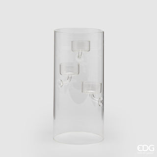 EDG Enzo De Gasperi Cylinder Candle Holder x3 H25 cm