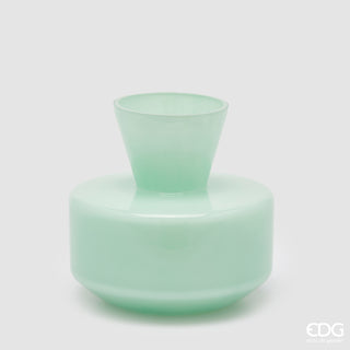 EDG Enzo De Gasperi Vaso Rotondo con Collo H20 cm Verde Acqua