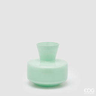 EDG Enzo De Gasperi Vaso Rotondo con Collo H15 cm Verde Acqua
