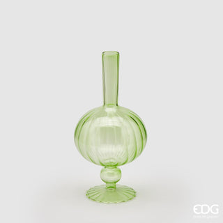 EDG Enzo De Gasperi Single Flower Ovoid Glass Vase H25 cm Green