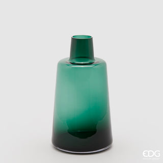 EDG Enzo De Gasperi Vaso Bottiglia in Vetro H40 D22 cm Verde