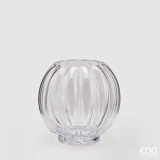 EDG Enzo De Gasperi Vaso Zucca in Vetro H19 cm