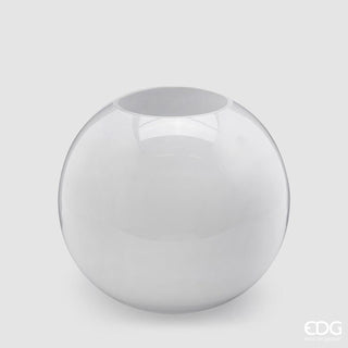 EDG Enzo De Gasperi Vaso Sfera H27 cm Bianco