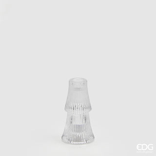 EDG Portavelas de cristal de pino Enzo De Gasperi Al. 12 cm