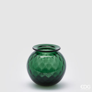 EDG Enzo De Gasperi Vaso Opium in Vetro H14 D15 cm Verde
