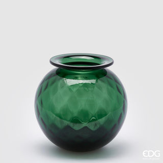 EDG Enzo De Gasperi Vaso Opium in Vetro H19 D20 cm Verde